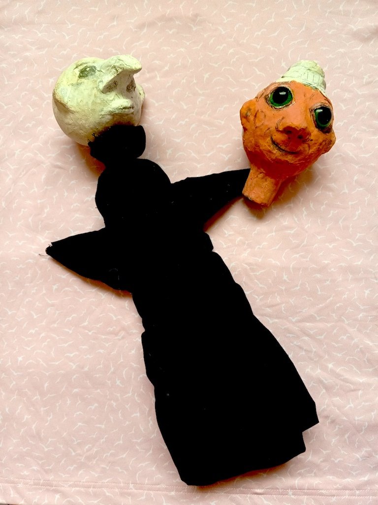 Titeres Obra Fransisca y la Muerte de Luciano Puentes.